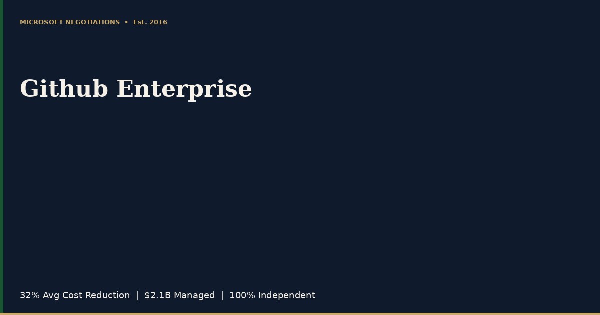 GitHub Enterprise Licensing: The Complete Enterprise Guide | Microsoft ...