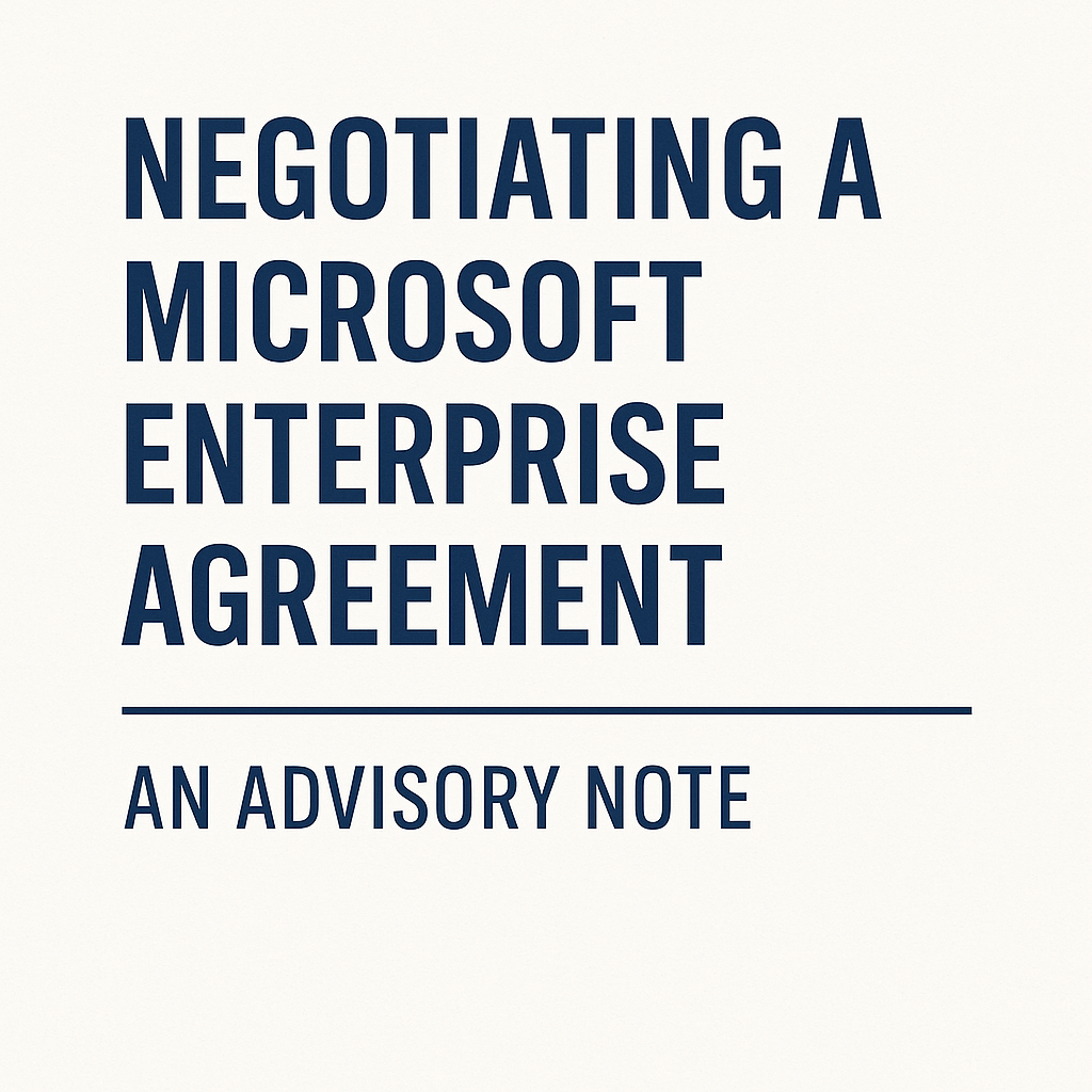 Negotiating a Microsoft Enterprise Agreement