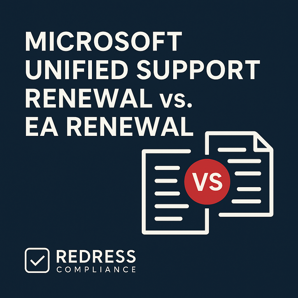 Microsoft Unified Support Renewal vs. EA Renewal