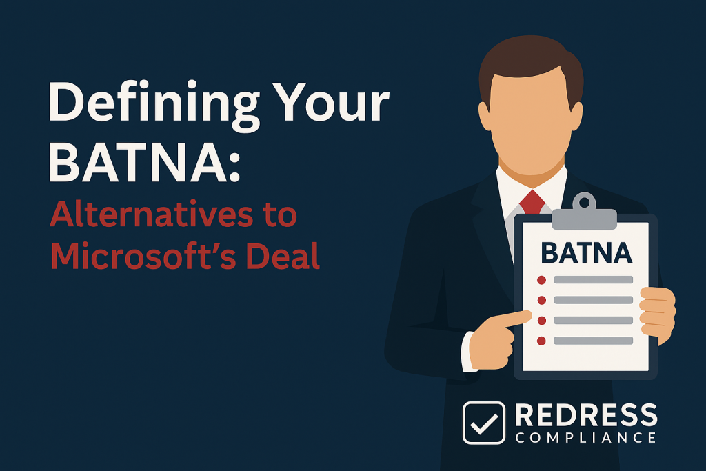 Defining Your BATNA Alternatives to Microsoft’s Deal
