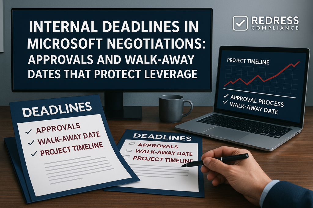 Internal Deadlines in Microsoft Negotiations