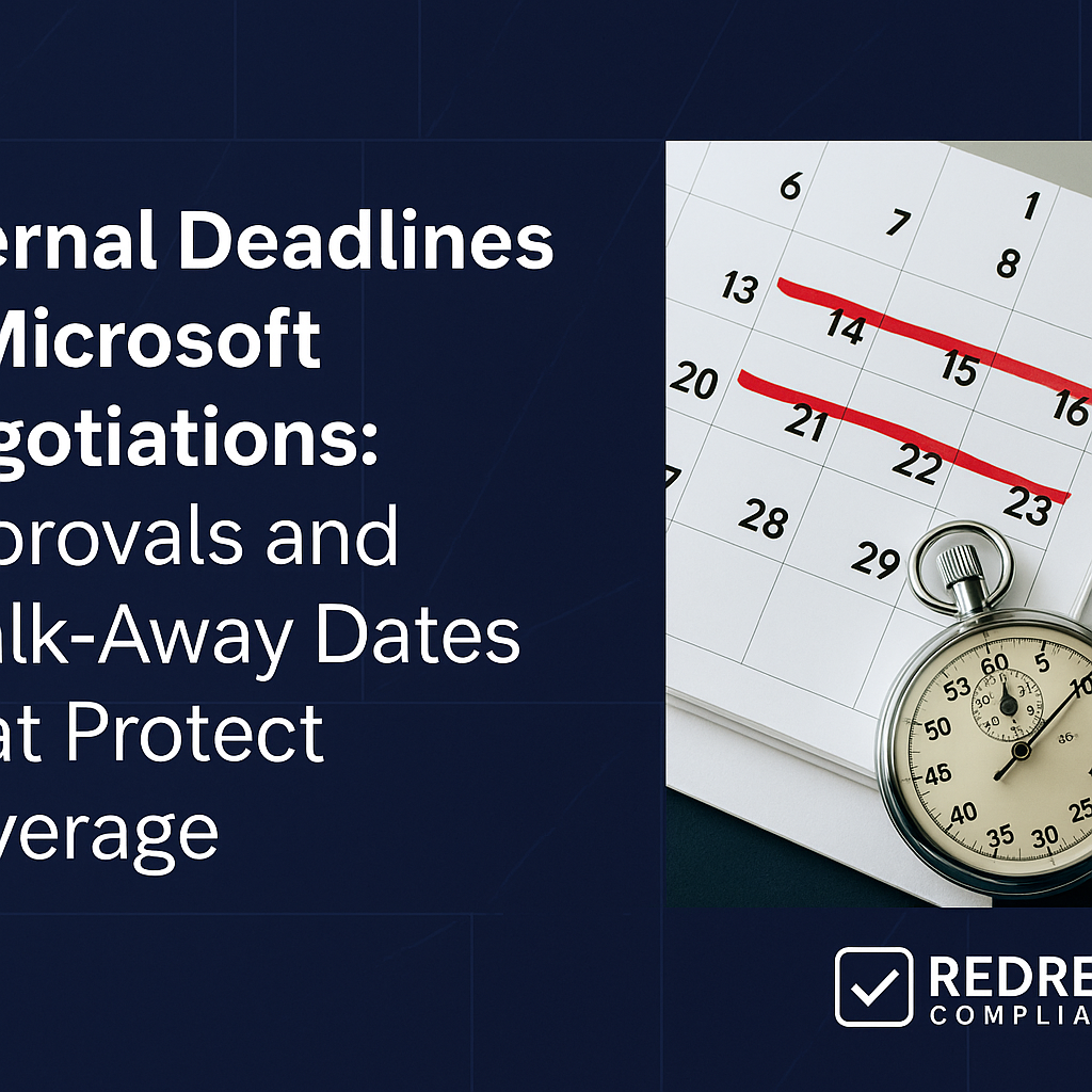 Internal Deadlines in Microsoft Negotiations Approvals and Walk-Away Dates That Protect Leverage