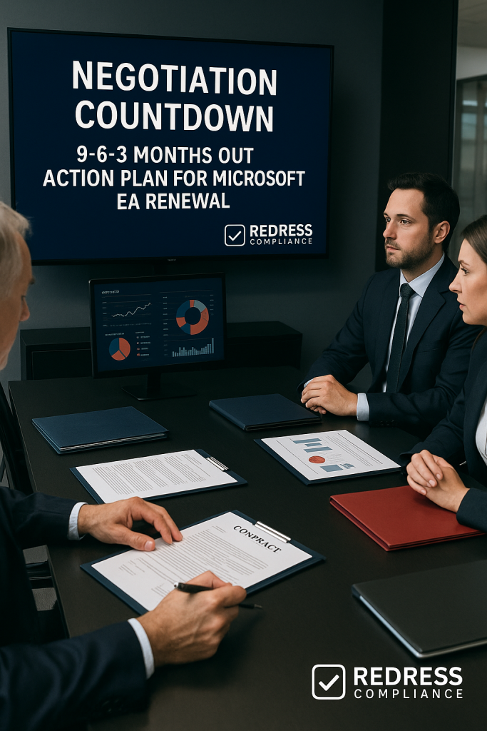 Negotiation Countdown 9-6-3 Months Out Action Plan for Microsoft EA Renewal